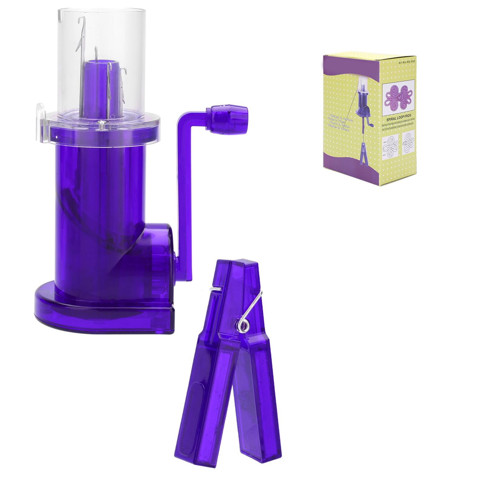 Tsophreniq Household Hand Spool Knitter Knitting Mill with Crank Knitting Mill Hand-Operated Machine Sewing Accessories Machine