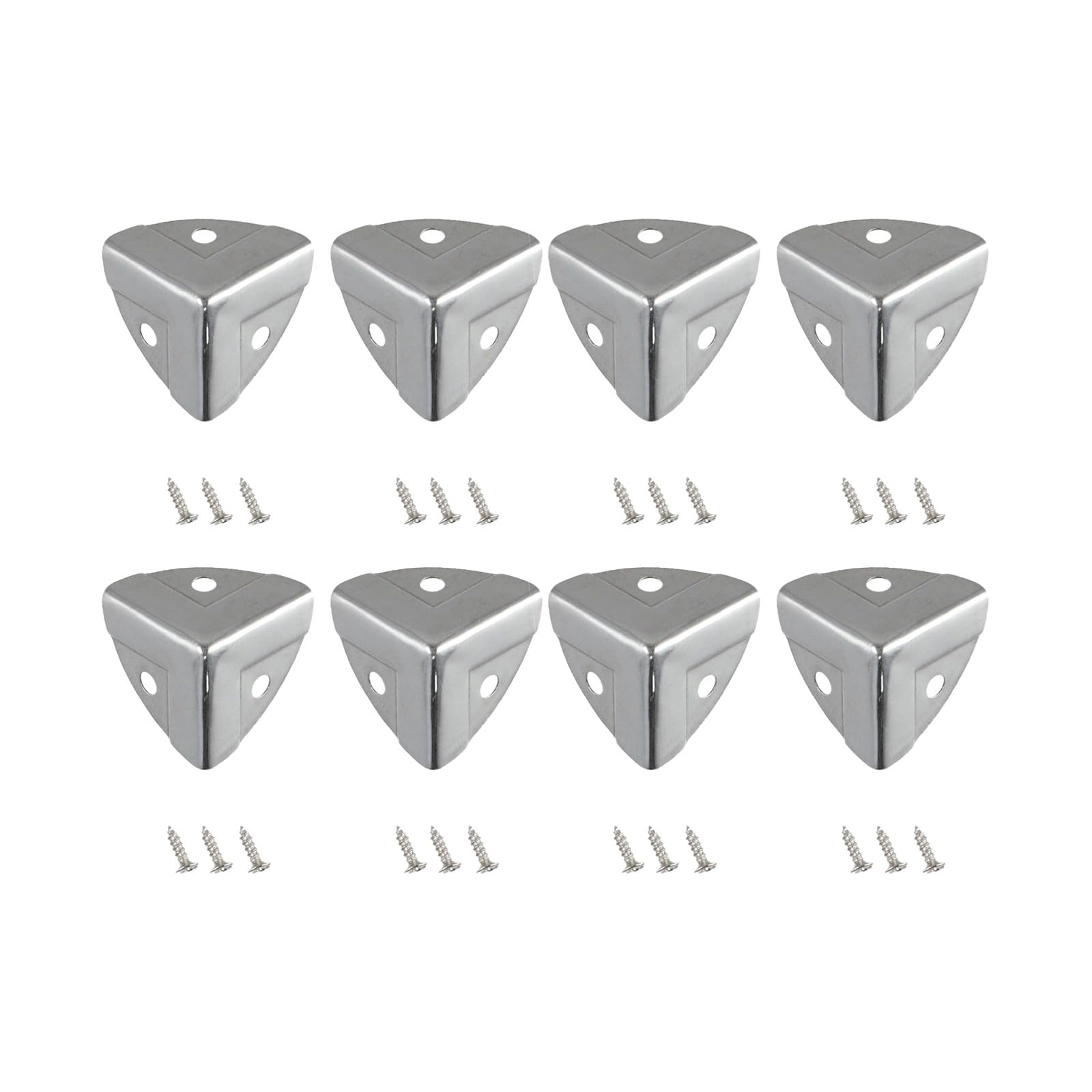 4812PCS Protezioni angolari in metallo per scatole di legno e protezione mobili (4PCS)