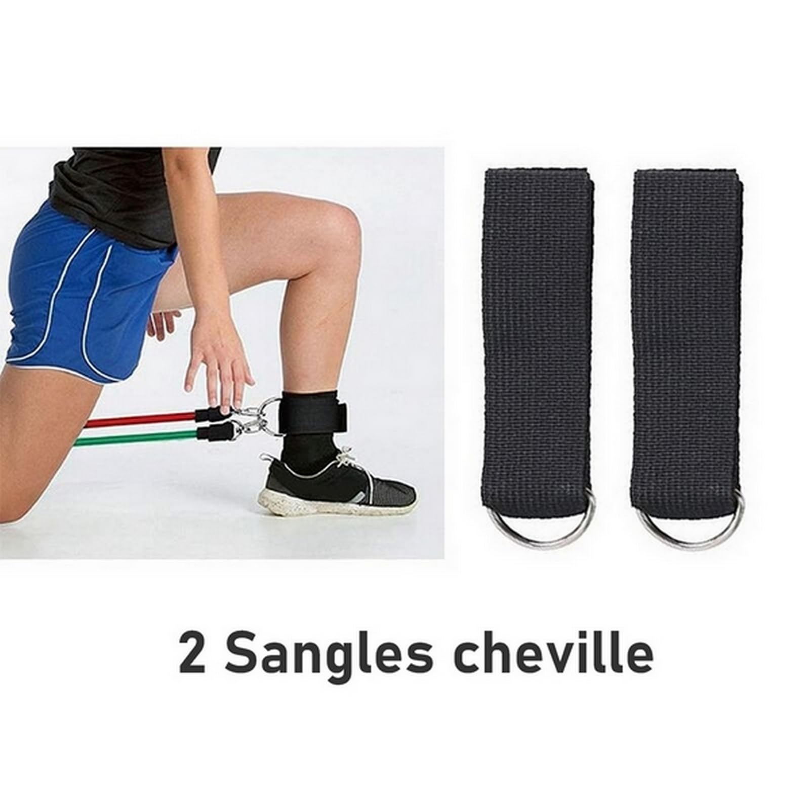 Produktbild von Sun & Sia 11-teiliges Fitness-Set – Elastikbänder, Knöchelriemen & Türanker Für Yoga & Home-Workout