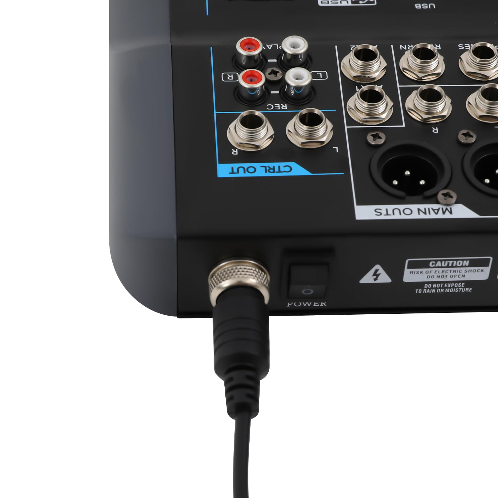 Console mixer audio professionale a 10 canali, mixer audio, mixer, console stereo USB/Bluetooth con 99 DSP Reverb 7 band equilibrio per palcoscenico DJ musica