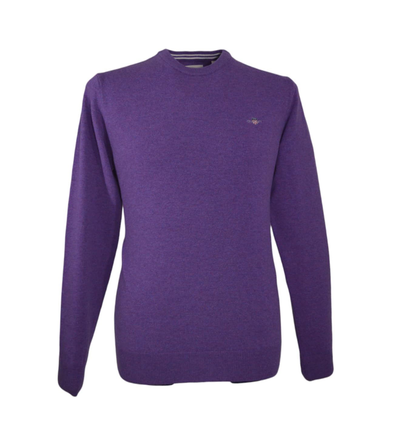 GANT Mens Crew Lambswool Jumper Lilac