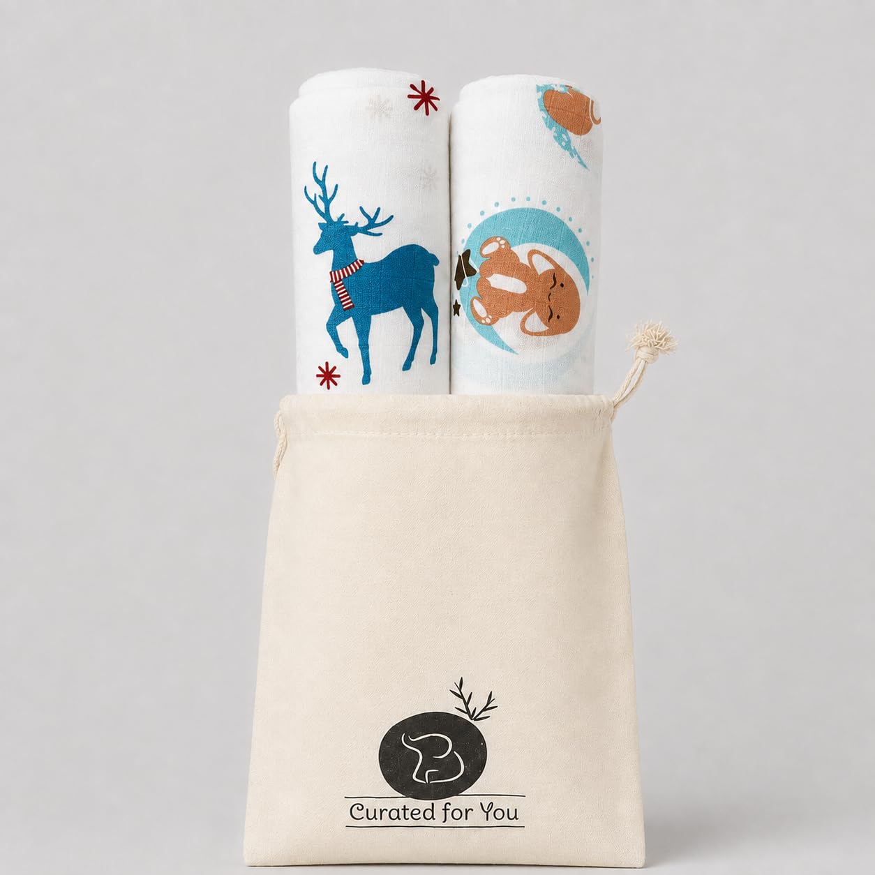 TinyLane Cotton Swaddle Wraps - Newborn Baby Set -16 TinyLane Cotton Swaddle Wraps - Newborn Baby Set -16