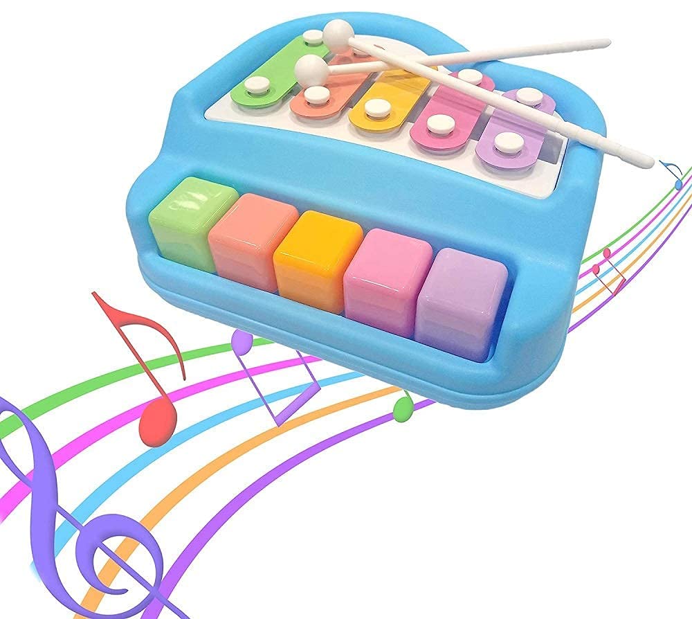 Shivaaro 2-in-1 Xylophone and Piano Toy with Colorful Keys for Toddlers and Kids - Educational Musical Instrument 3