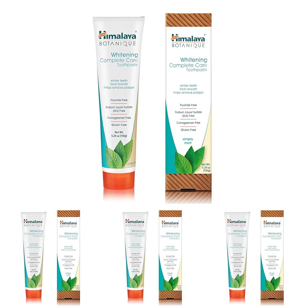 Himalaya Botanique Whitening Simply Mint - 150g (Pack of 4)