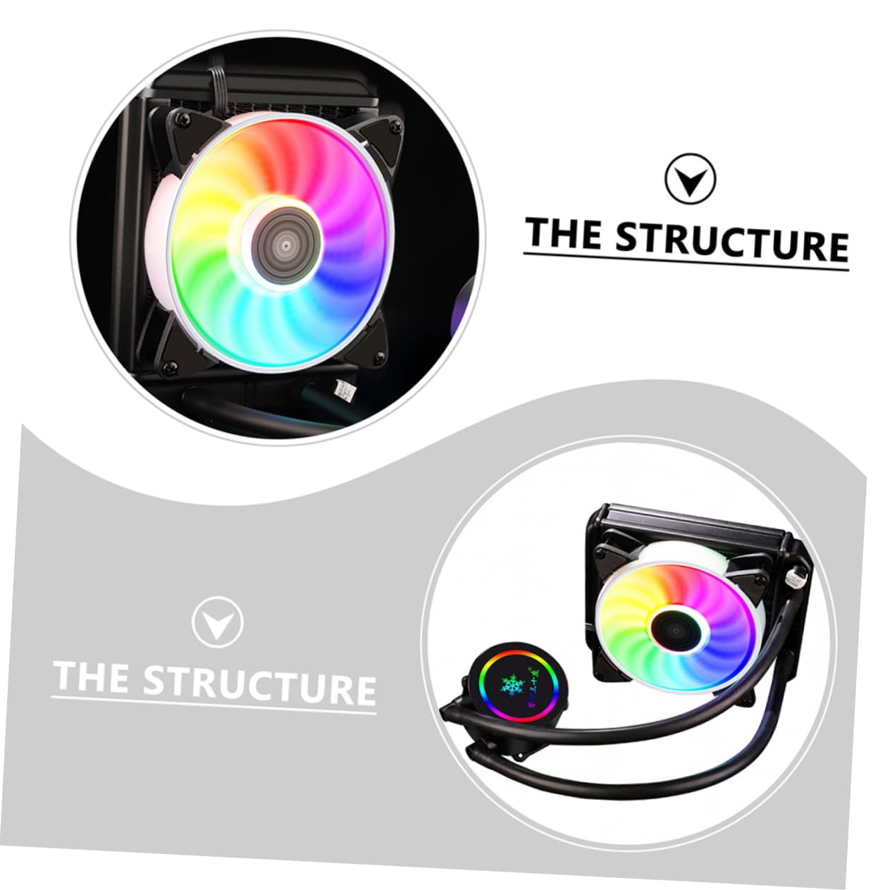 DOITOOL 1pezzi Cpu Water-cooled Raffreddamento Professionale Dissipatore Compatto e Facile Installazione Zero Perdite Per Gaming e Desktop