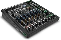 Vista 4 de Mackie ProFX10v3+ Mezclador analógico profesional de 10 canales con USB, preamplificadores de micrófono Onyx, motor de efectos GigFX y Bluetooth