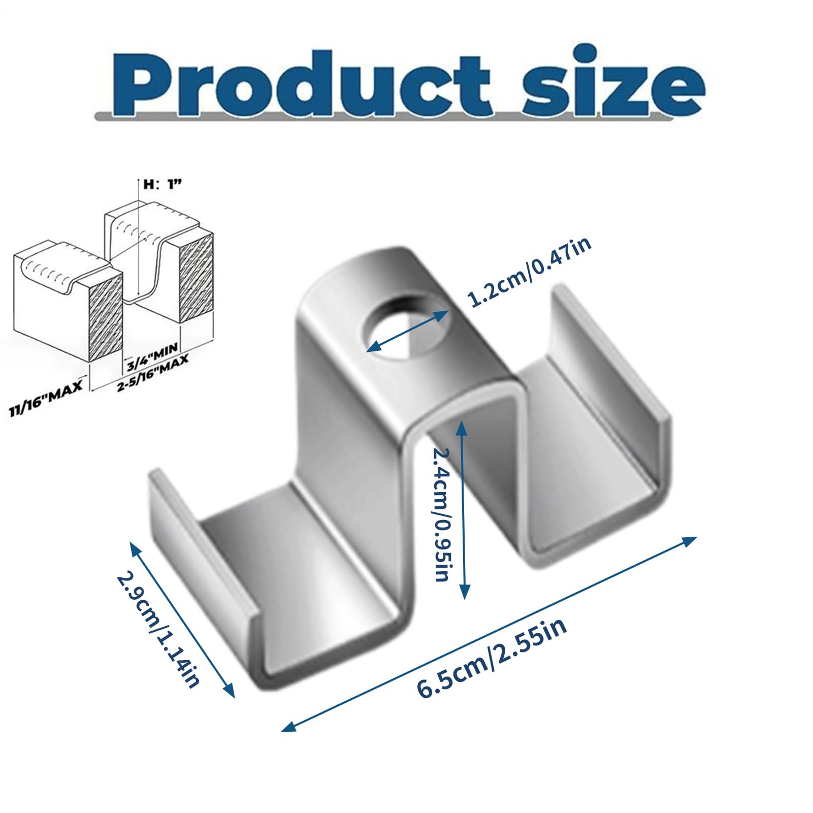 Clip per sella a griglia | 25 pezzi a griglia ad alte prestazioni | Elemento di fissaggio resistente alle intemperie per l'installazione di gradini, ponti, terrazze, sistemi di drenaggio, scale