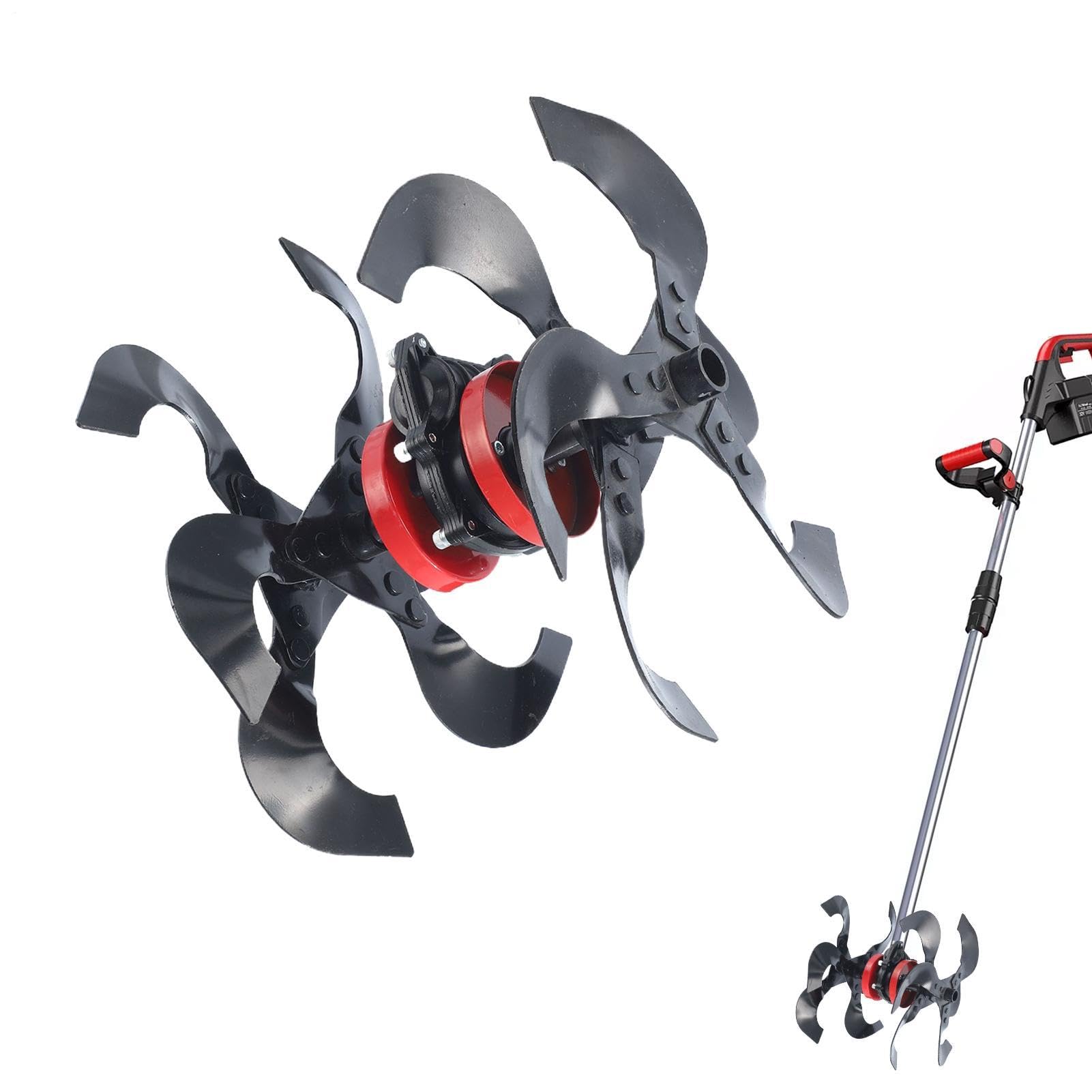 Rueda Desherbadora para Cortacésped Accesorio Cultivador | Suministros para Cortacéspedes de Usuarios Particulares, Profesionales y Principiantes