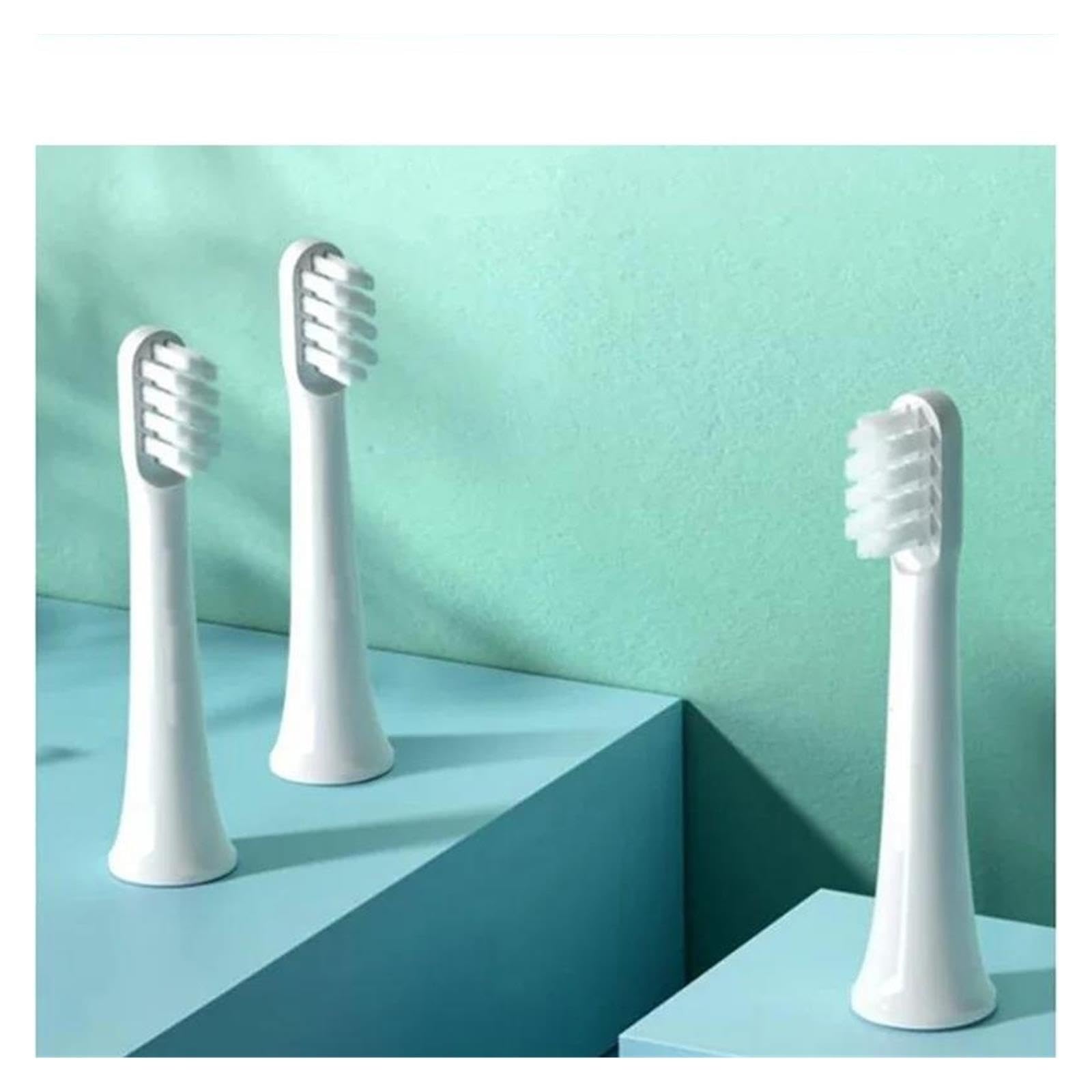 Testine Di Ricambio, Compatibile Con XIAOMI, T100 | Testine soniche con setole morbide per spazzolino elettrico da adulti(4White 4Pink)