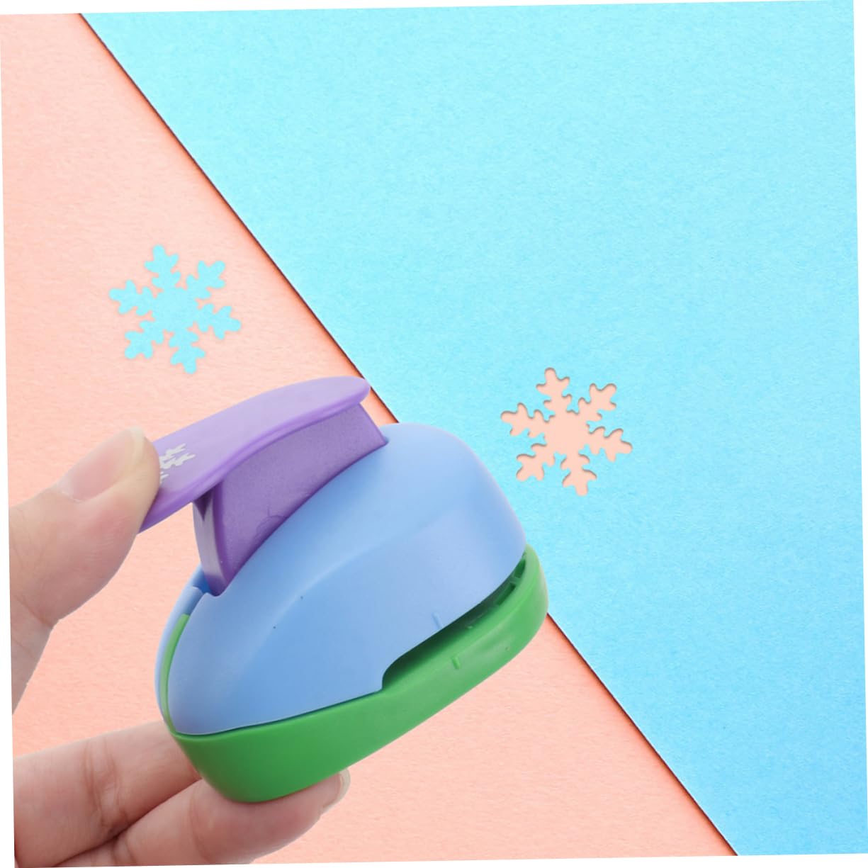 ARTIBETTER 4 Set Fustellatrice Manuale Per Carta Puncher Per Diy Strumento Per Carta Per Progetti Creativi Casual 2 Pezzi*4