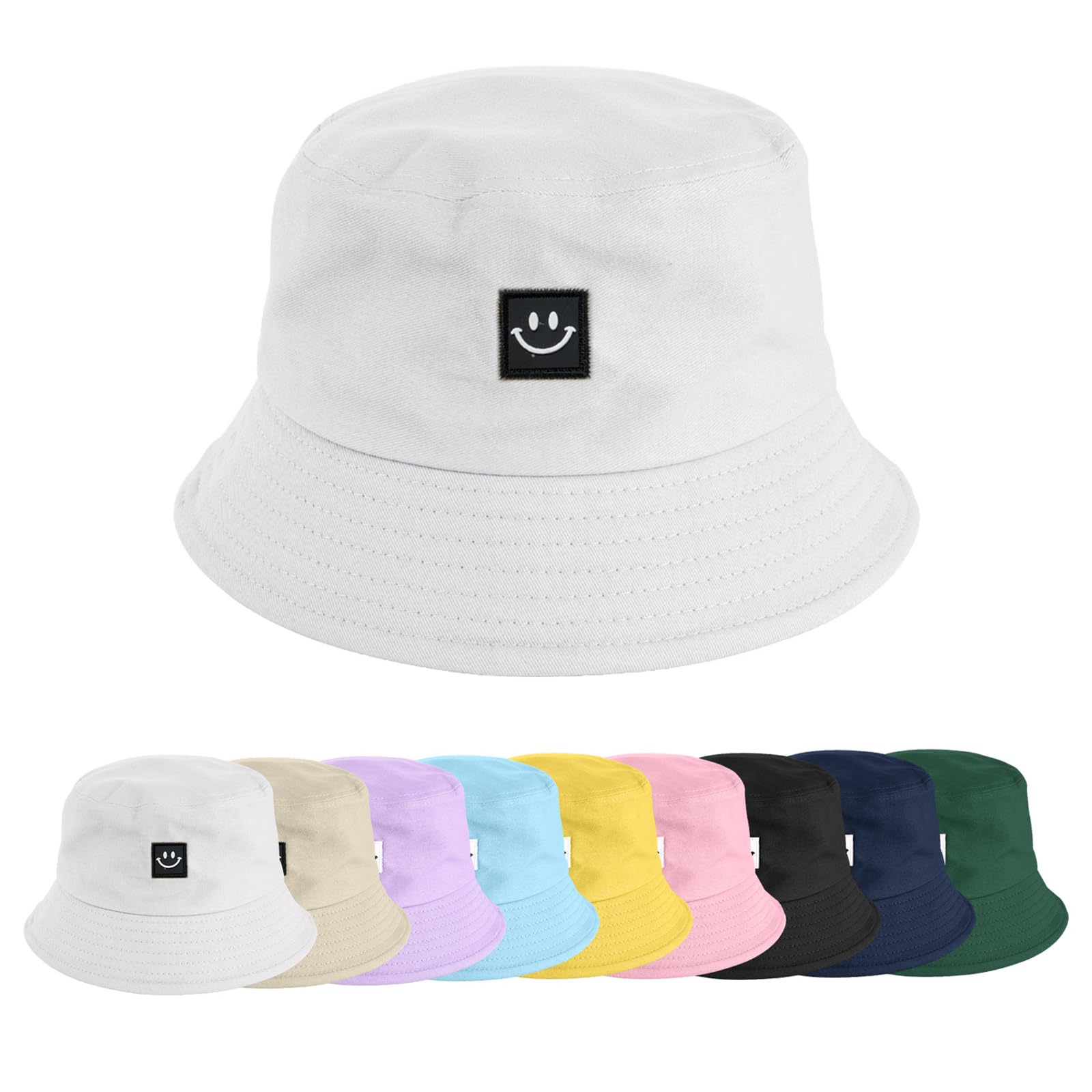 heekpek Sombrero de Pescador Algodón Gorro Pescador Plegable Sombrero de Cubo Bucket Hat Sombrero de Sol de Playa para Hombres y Mujeres Sombreros Al Aire Libre para Senderismo Camping