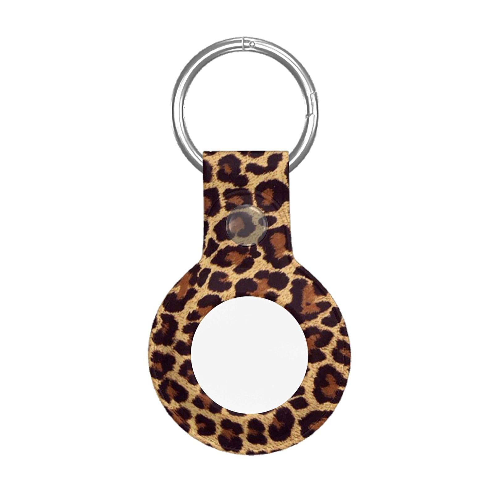 Leopard Print Airtag Case for Key, Luggage