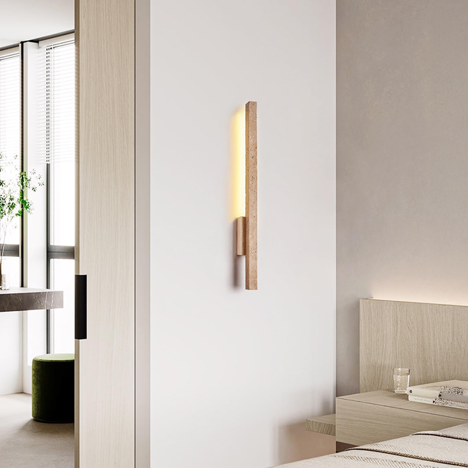 Lampada da Parete a LED con Interruttore, Applique da Comodino, faretto a Incasso, Applique Regolabili per Camera da Letto, Soggiorno, Hotel