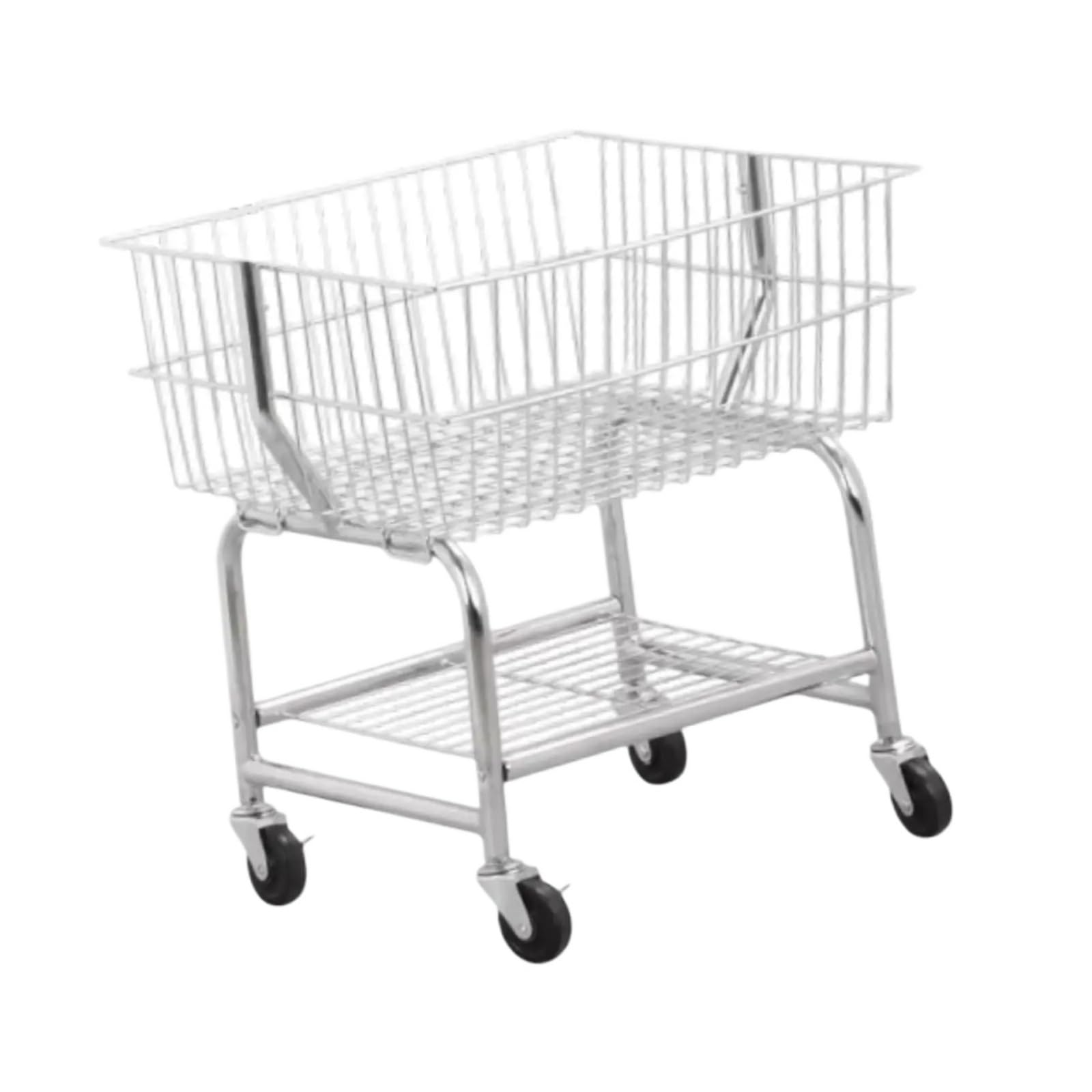 Laundry Trolley Wheeled Metal Laundry Hamper Cart