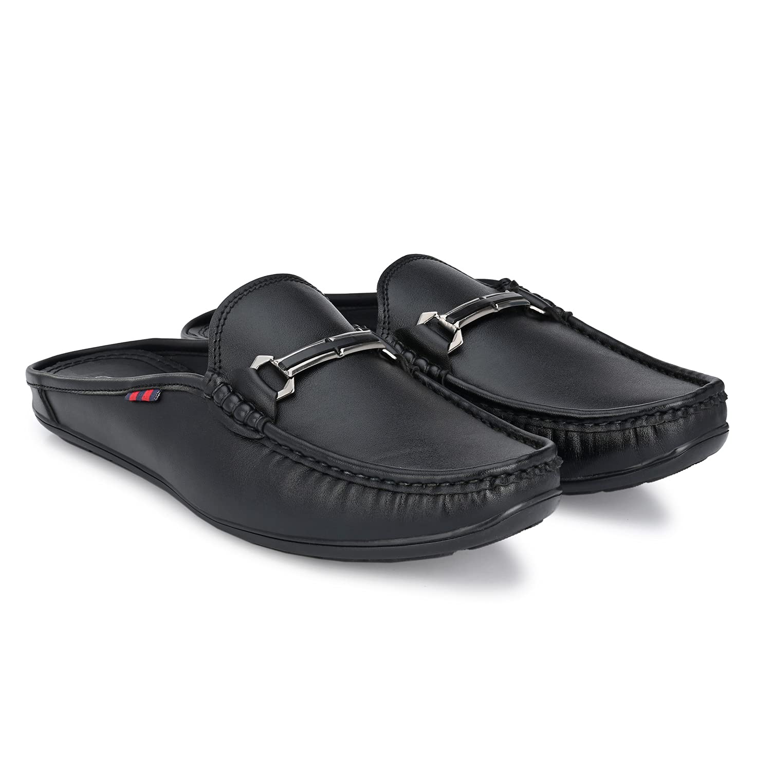 Men's Synthetic Leather Slip-On Stylish Clog Loafers-image-23