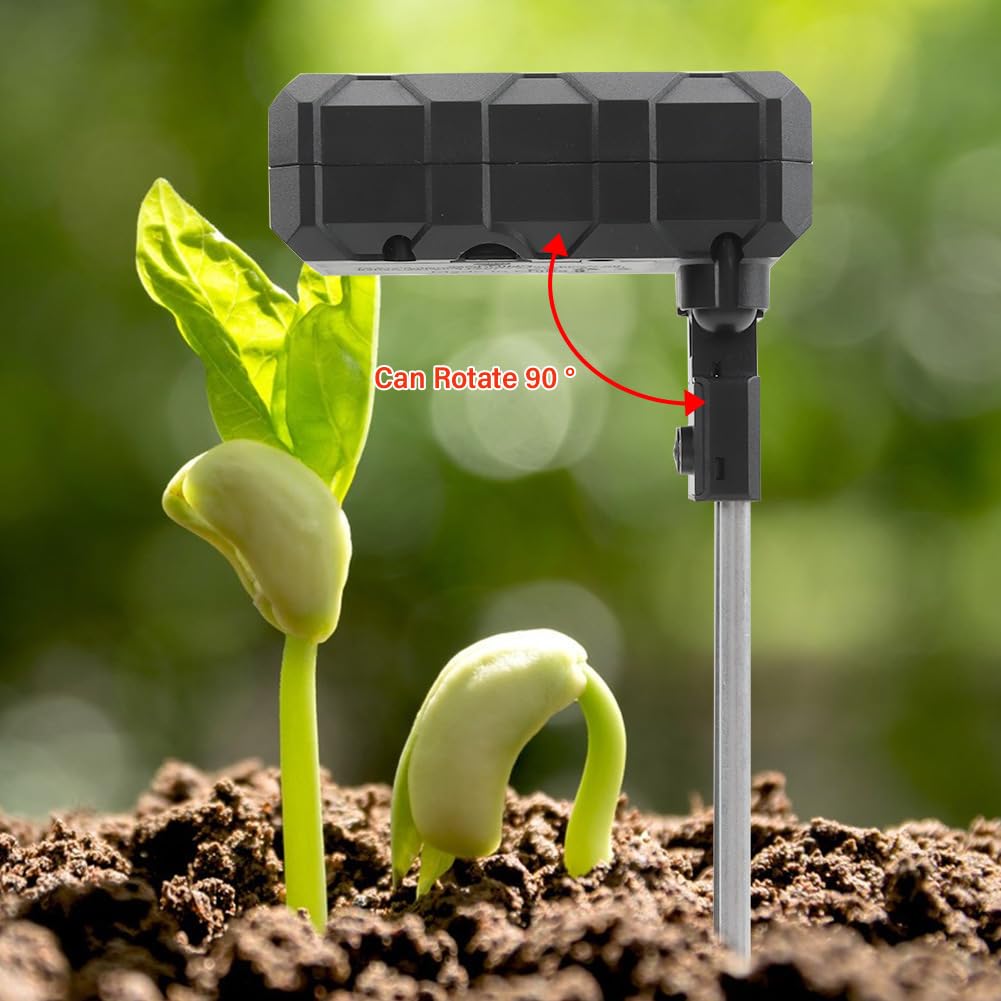 Testeur De Sol GERBALA 6 En 1 - PH, Humidité, Lumière, Température, Fertilité - Écran LCD