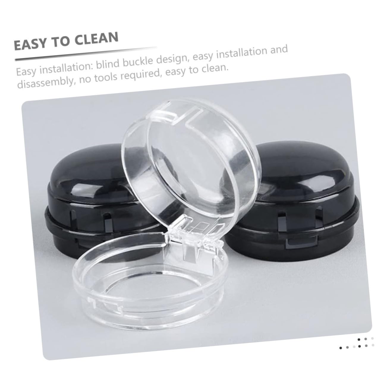 IWOWHERO Oven Childproof Lock Gas Stove Knob Covers Safety Covers for Oven Burner Easy to Clean