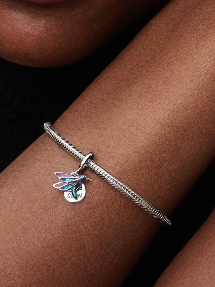 Pandora Moments 793746C01 - Ciondolo a forma di colibrì in argento sterling, compatibile con Me e Moments