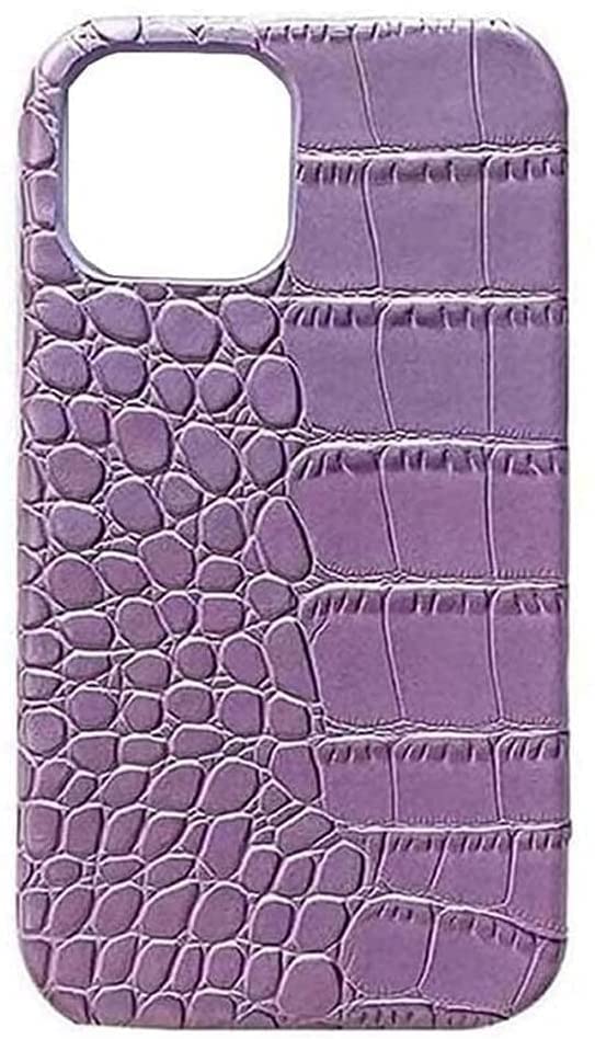 Étui motif crocodile pour iPhone 12 Mini avec protection écran et caméra