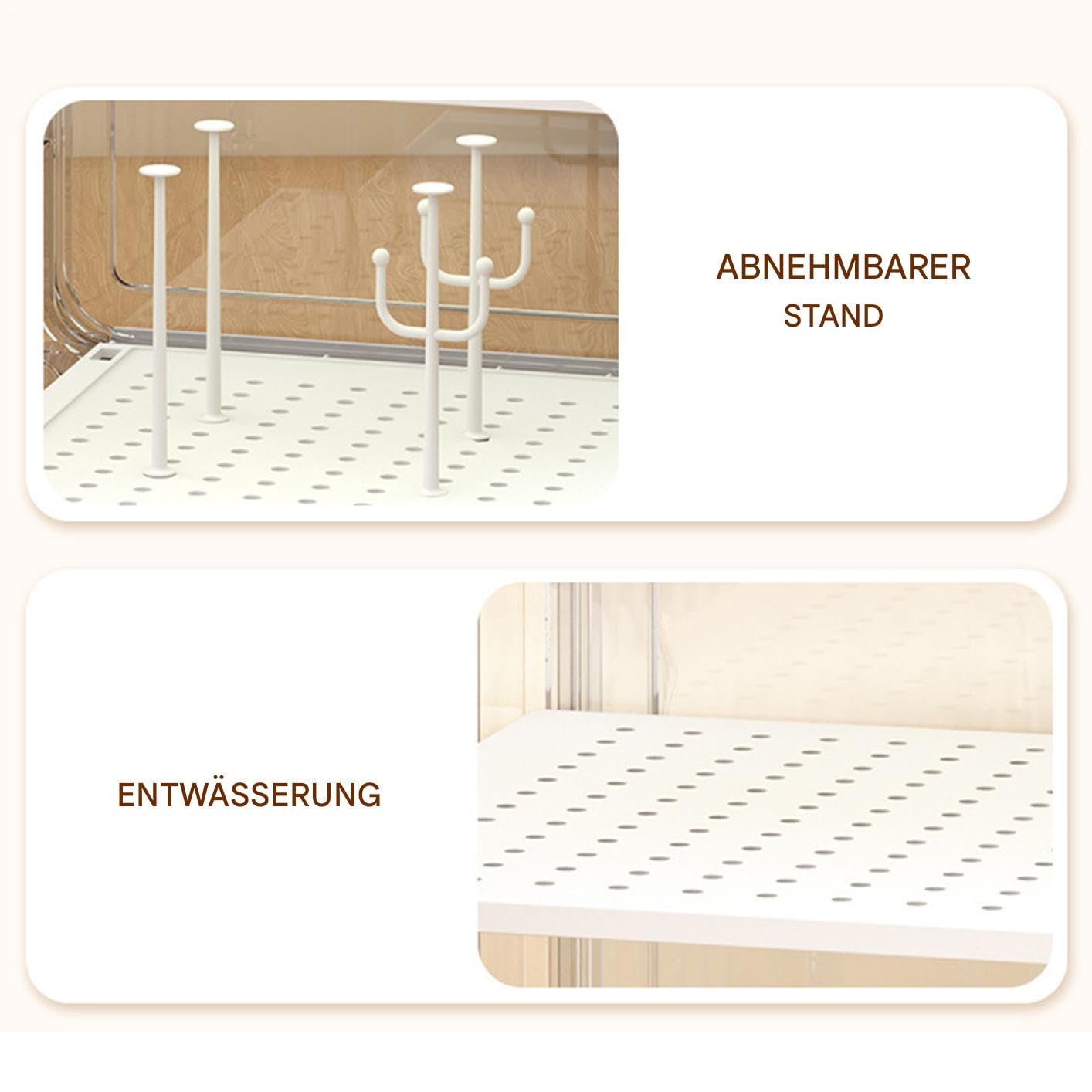 Babyflaschen Aufbewahrungsorganizer - Küchenschrank-Organizer | Babyflaschenhalter mit Abdeckung Für Kinderzimmer Küche Kühlschrank