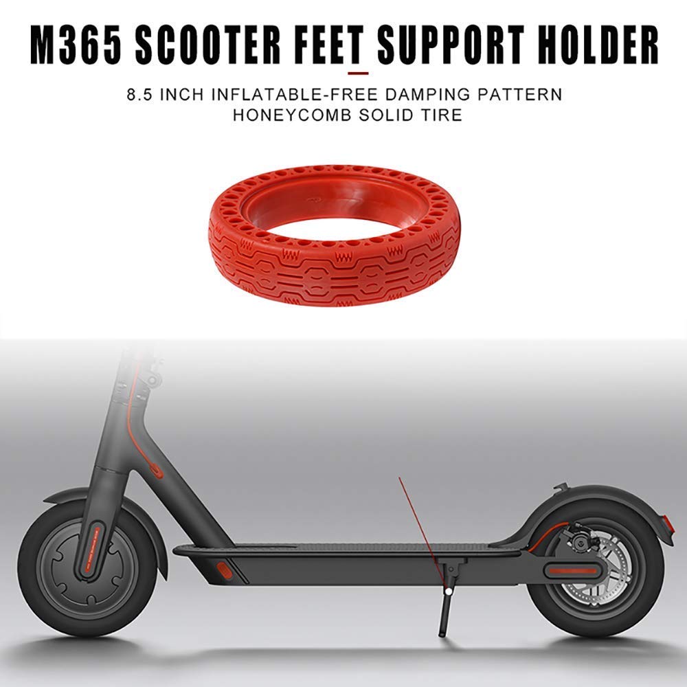 Remplacement de Pneu Solide Compatible avec Le Scooter électrique Xmi, Roue de Pneu de Scooter Avant/arrière de 8,5 Pouces, Pneu en nid d'abeille de Scooter électrique, Roues d'amortissement de Pneu