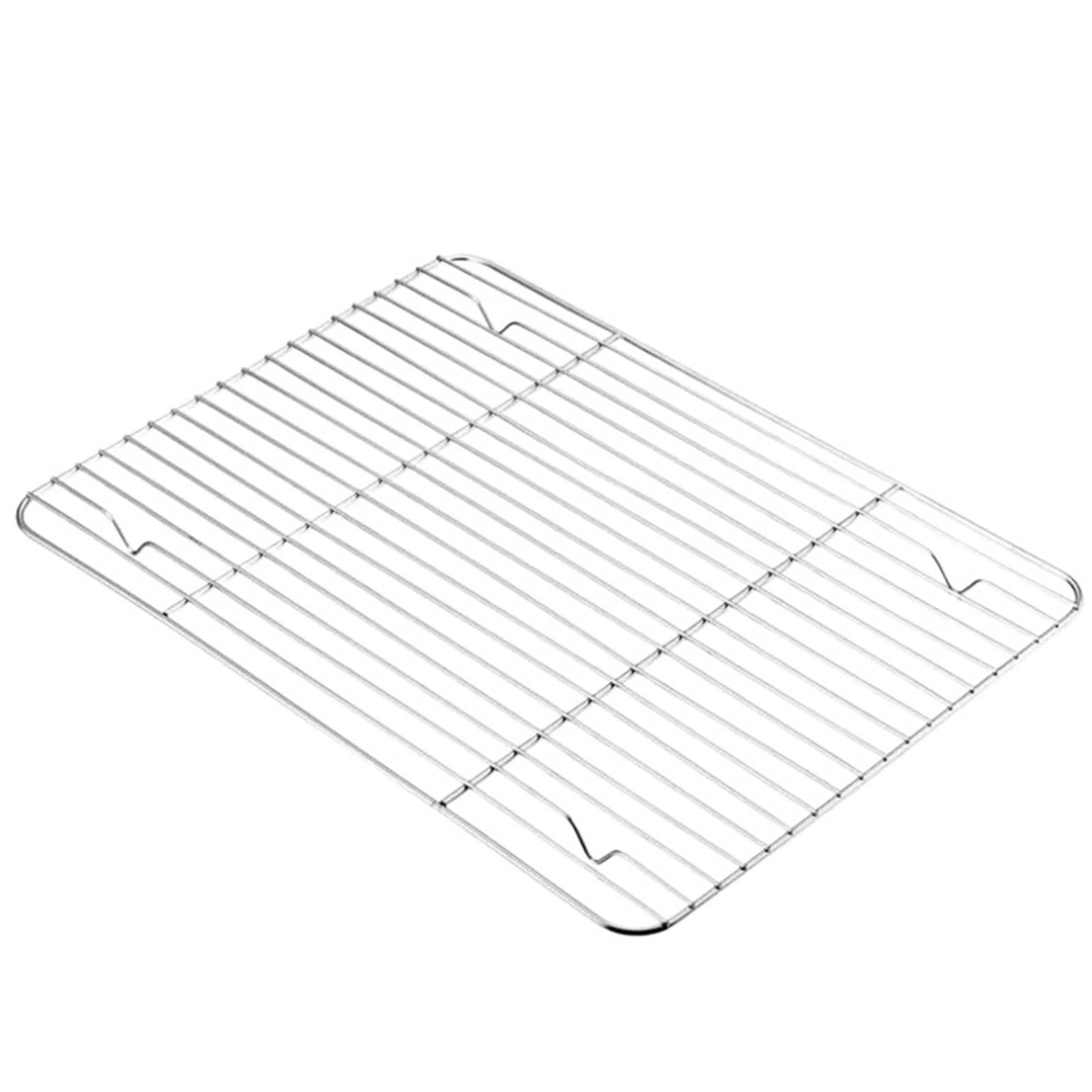 Plat de cuisson en acier inoxydable XL avec grille amovible pour des gâteaux parfaits au four
