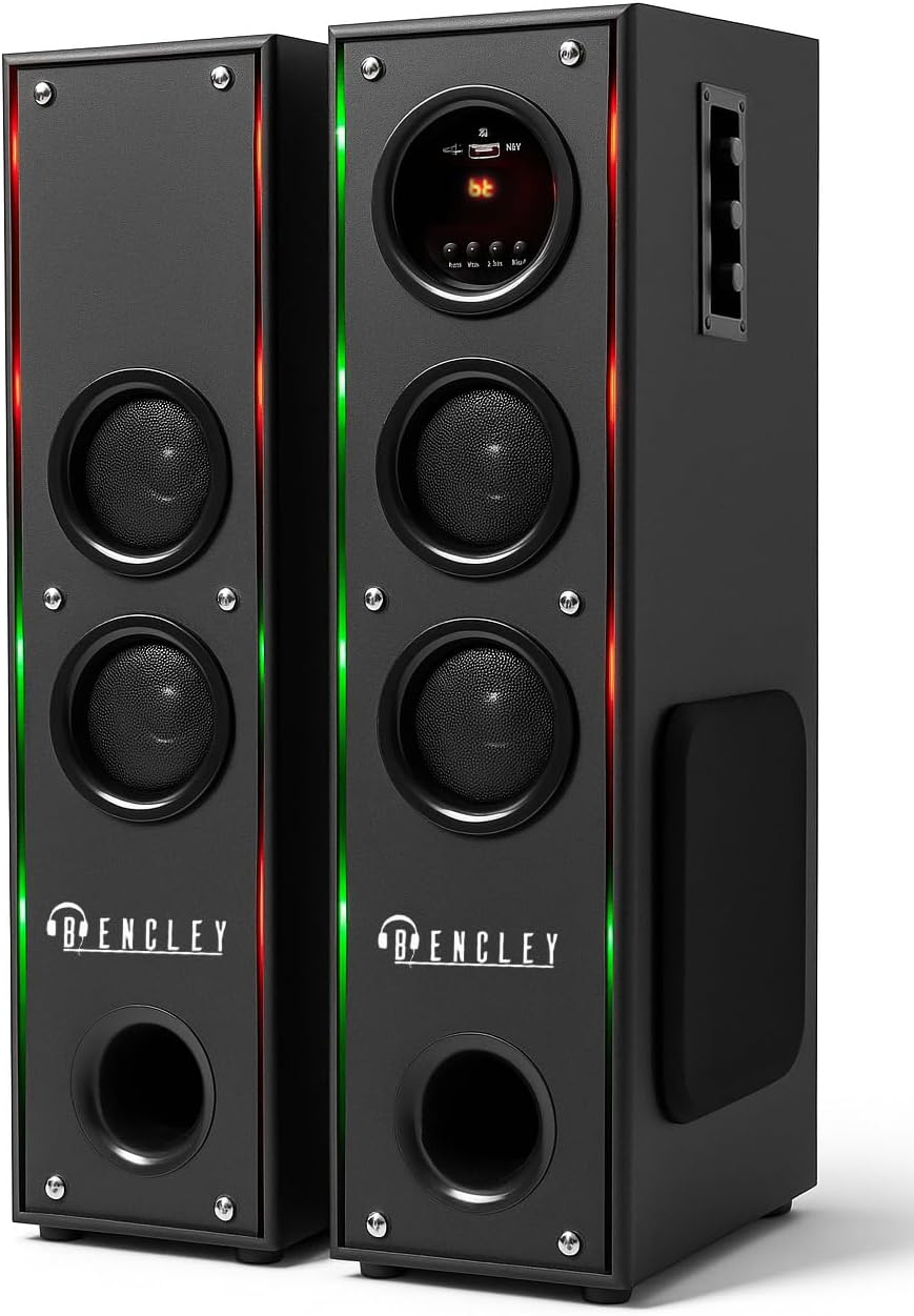 BENCLEY Bled Double Tower Speakers/Bluetooth Speaker/Multimedia Speaker/Home Theater with FM Pen Drive Mobile Aux Support (64 cm Height)