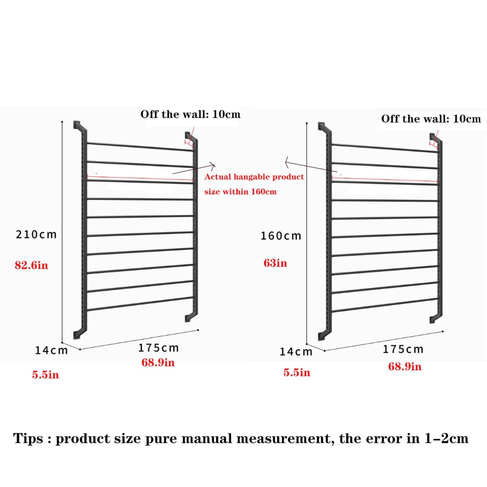 Espositore a 8 Ripiani da Parete per pellicole viniliche per Auto - Porta Rotoli in Tessuto Impermeabile per pellicole in PVC, tovaglie e pellicole per finestre - Supporto espositi
