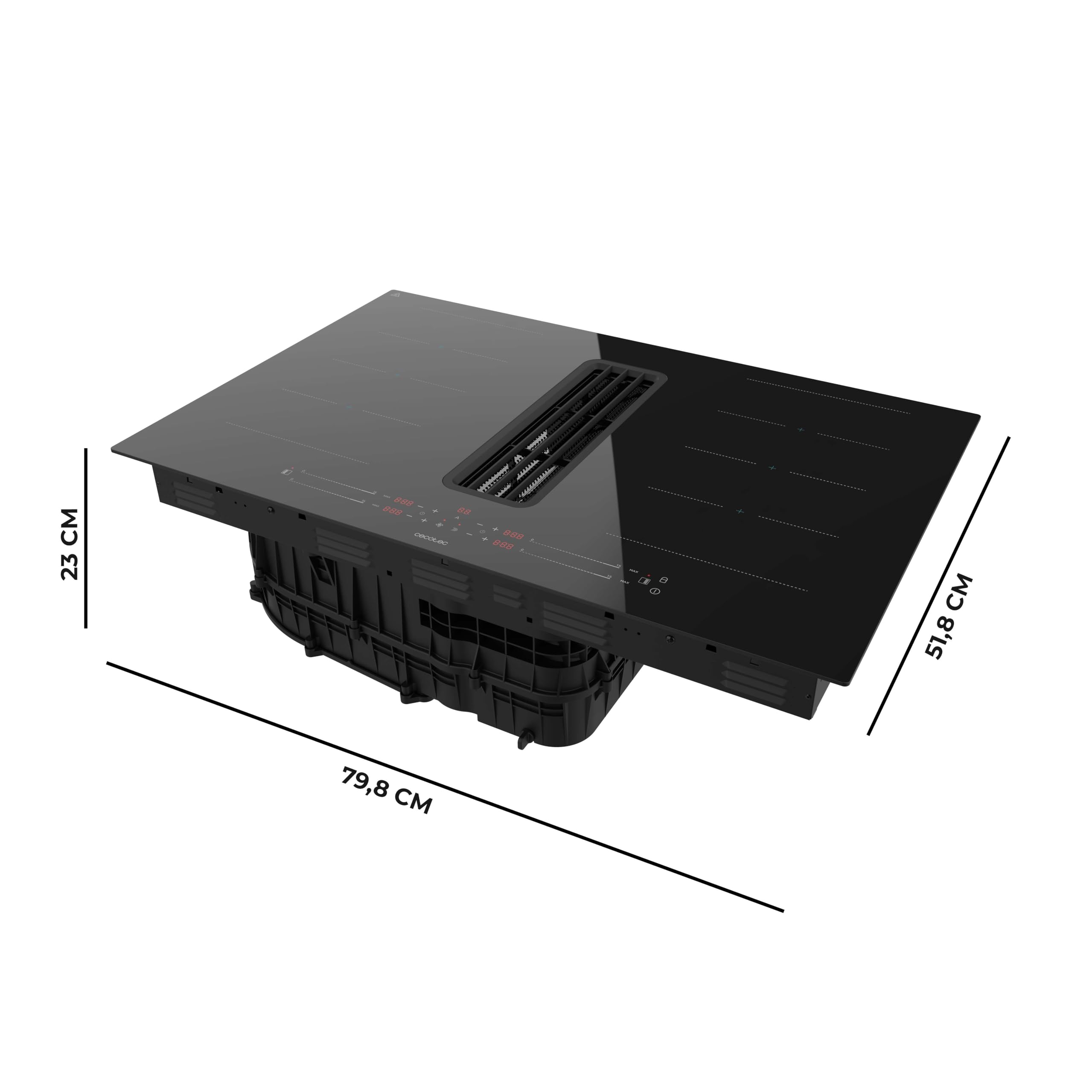 Cecotec Table à Induction2 Feux Bolero Squad IH 4800 TotalFlex80