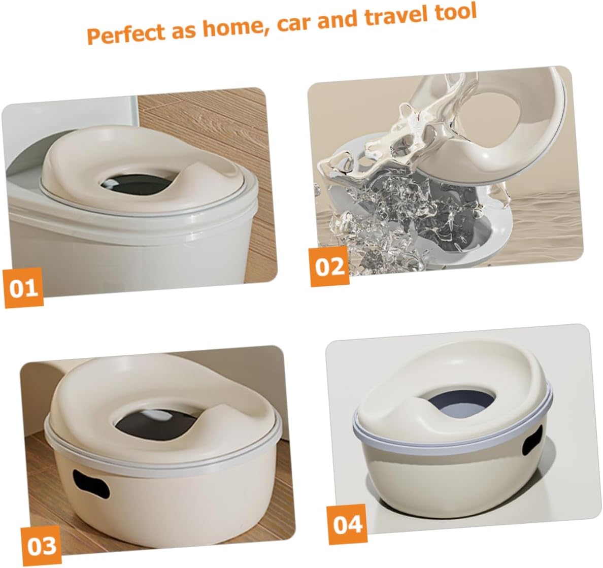 NUOBESTY Potty Training Toilet for Boy Girl Ergonomic Boy Girl Seat Multi-functional Design Sturdy and Safe for Toilet Training Boys and Girls