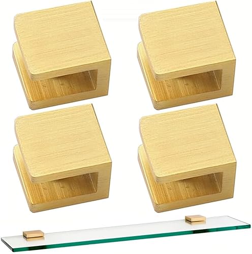 Abrazadera de cristal de ducha, panel fijo sin taladrar sobre vidrio, clip para puerta de ducha, soporte de clip de panel fijo en U (4, abrazadera