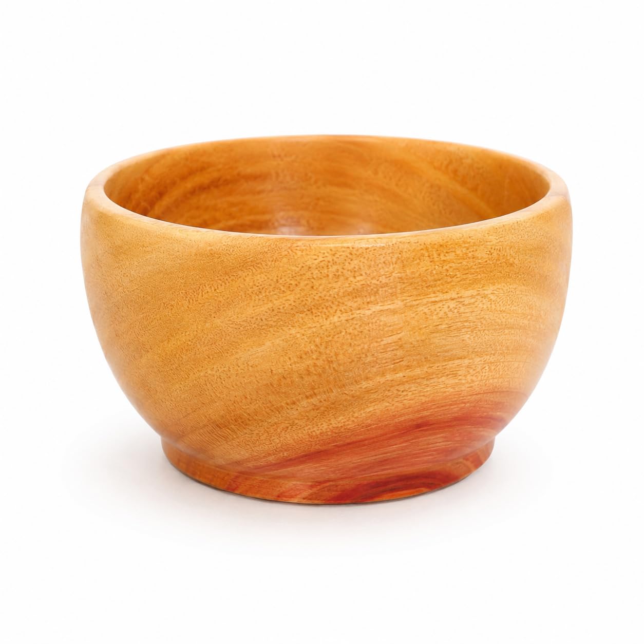 artkart Premium Solid Mahogany Wooden Small Bowl (4 Inch / 10 cm) - Multipurpose Katori for Chutney, Dips, Sauces & Dry Fruits - Handcrafted Set of 1