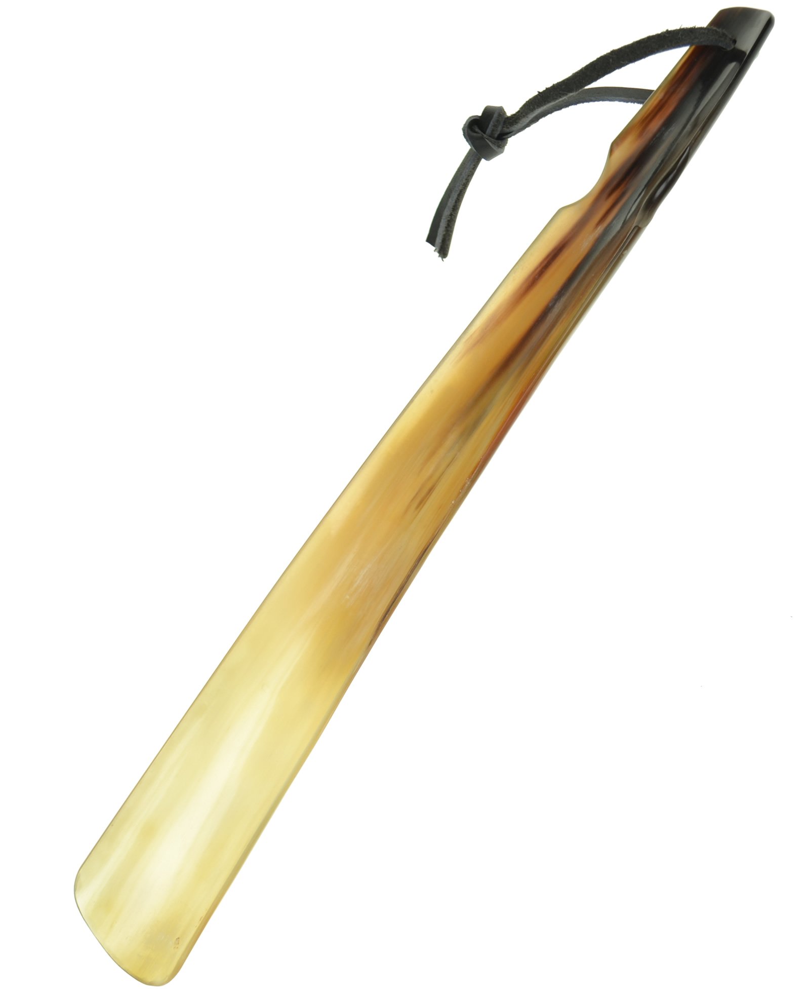 21-22, 53-56cm - Handgemaakte echte hoorn schoenlepel, Zwart