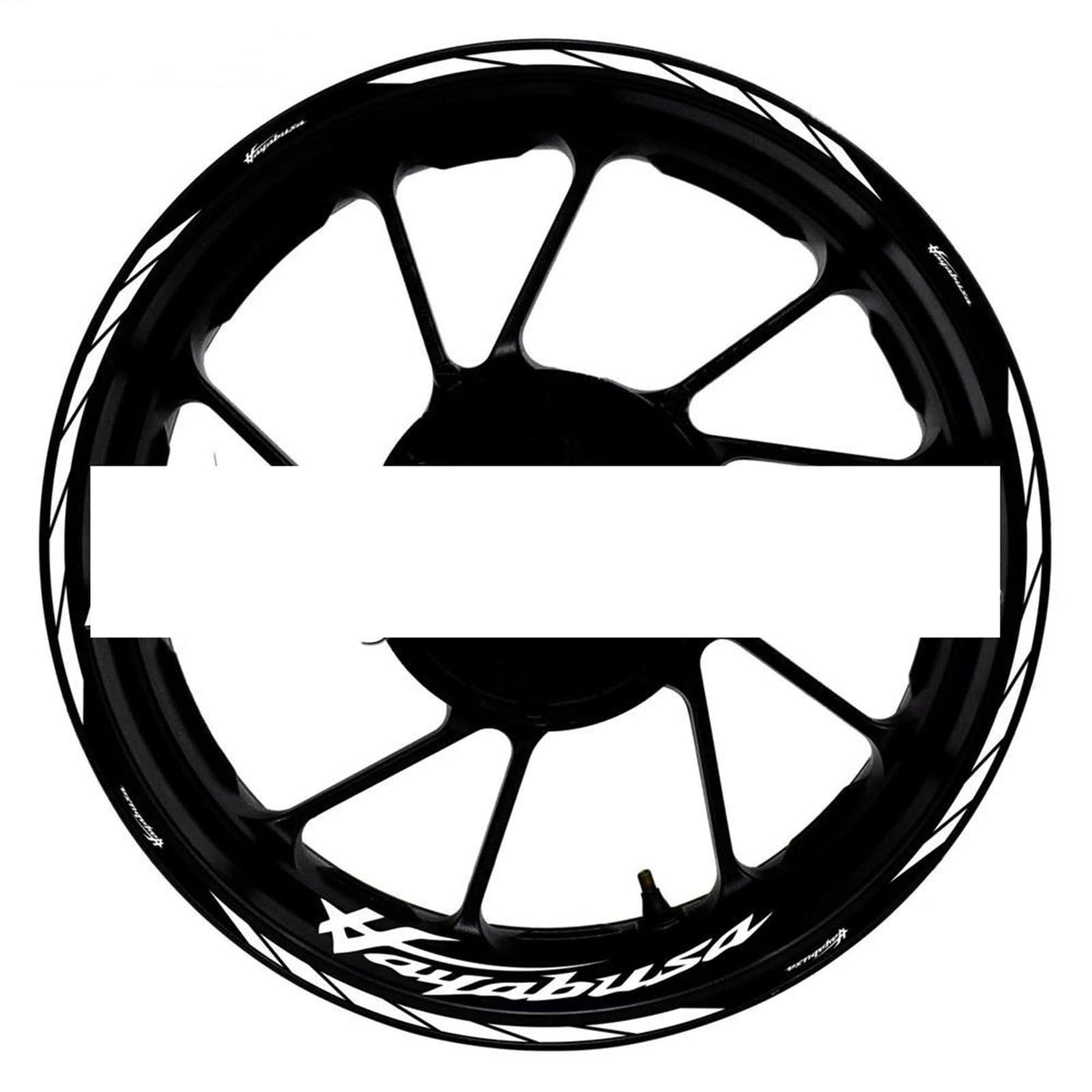 Motorcycle Accessories Wheel Stickers Reflective Rim Motorbike Waterproof Decals for Suzuki for Hayabusa 1300(Color2)