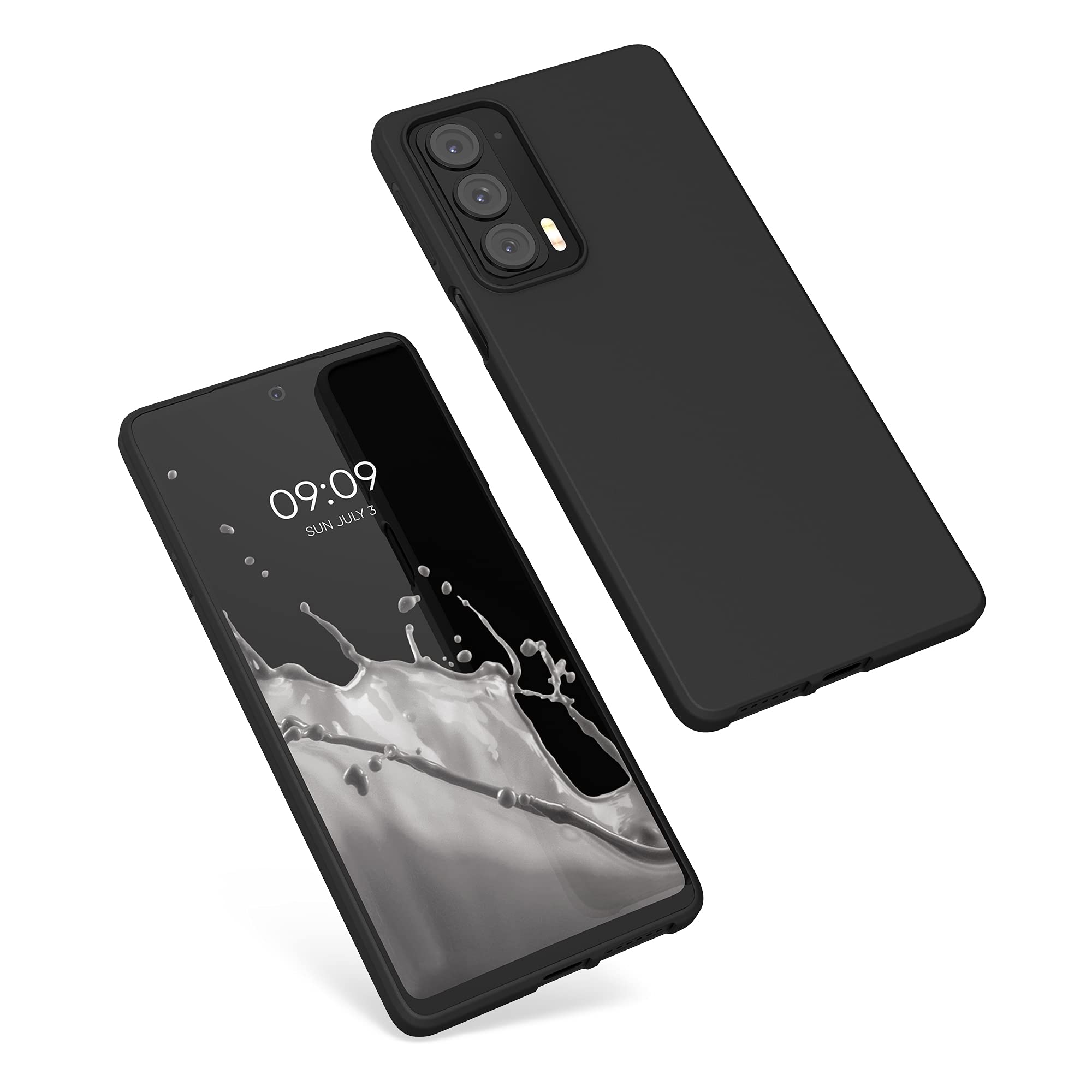 Kwmobile Custodia Compatibile Con Motorola Edge 20 Lite - Cover In Silicone TPU, Morbida E Antiscivolo, Blu Indaco - 2