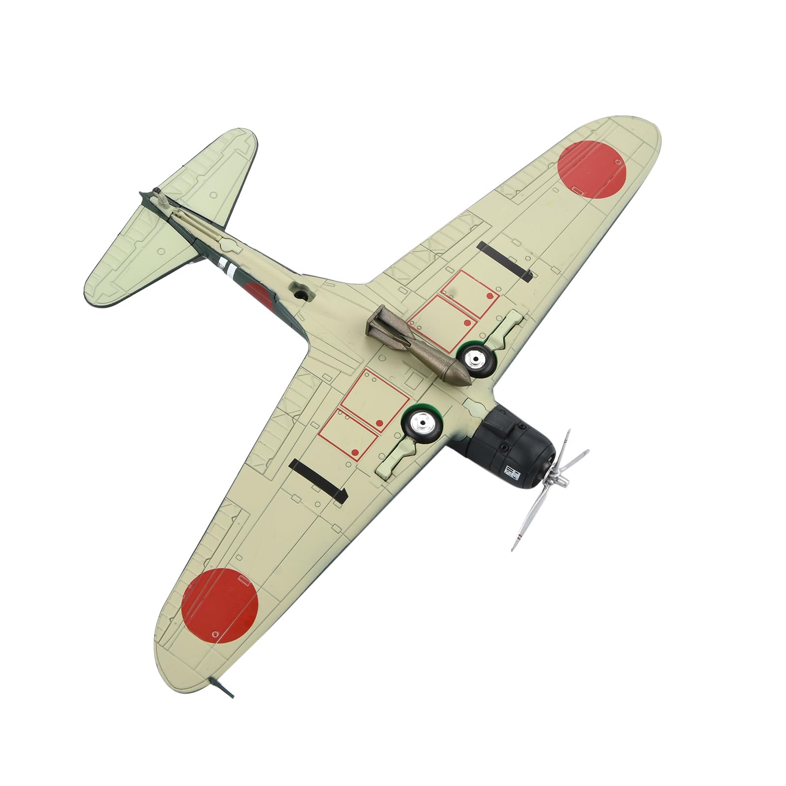 CHICHIYANG 1:72 Scala Seconda Guerra Mondiale Marina Giapponese Tipo 97 B5N2 Kate Carrier Torpedo Bomber Modello per Ragazzo Adulto Regalo di Compleanno Regalo