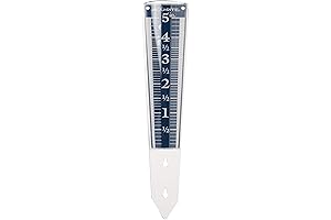 AcuRite 5 inch Capacity Clear Acrylic Plastic Magnifying Yard Rain Gauge