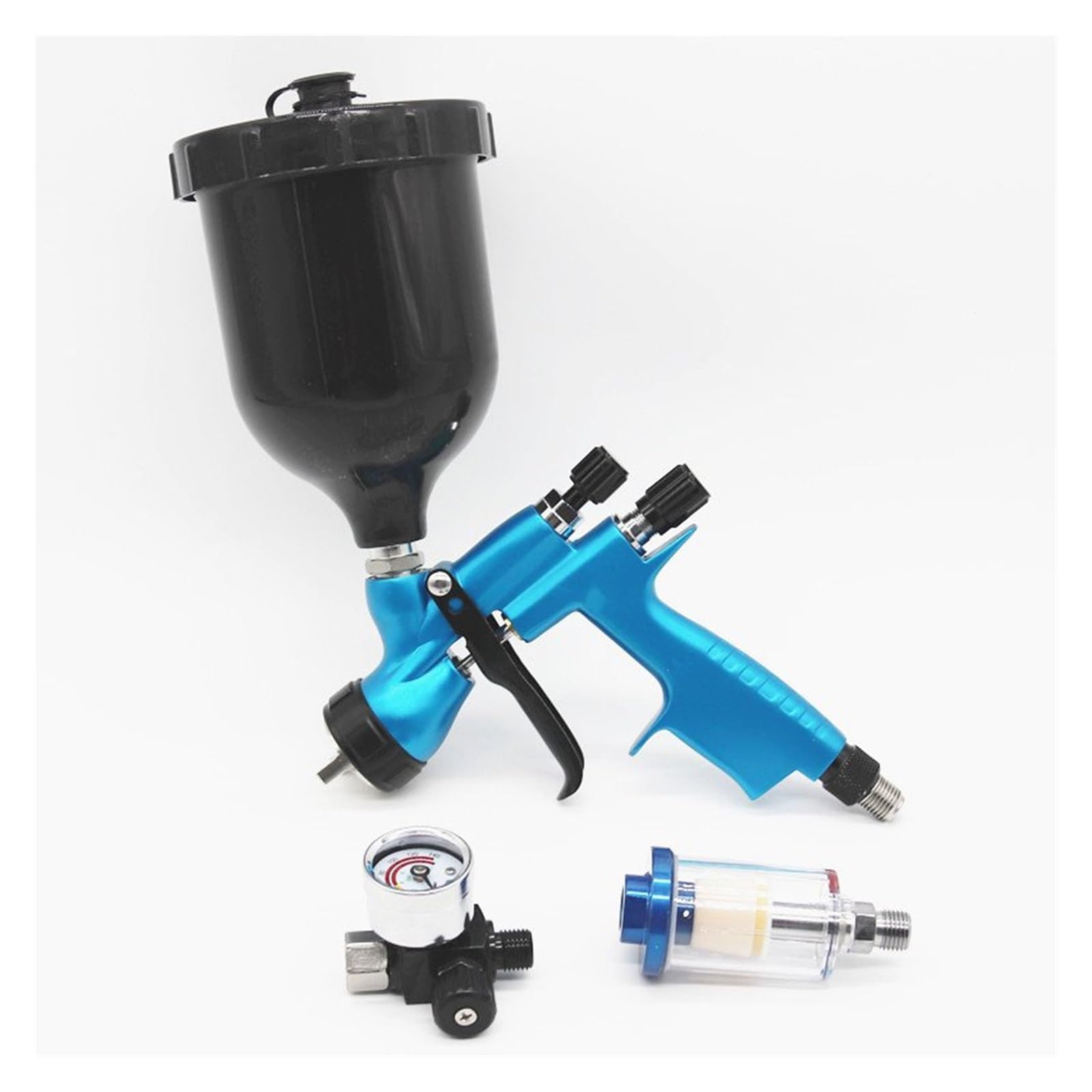 Pistolet pulvérisateur d'air HVLP 1.3mm avec régulateur et filtre à air