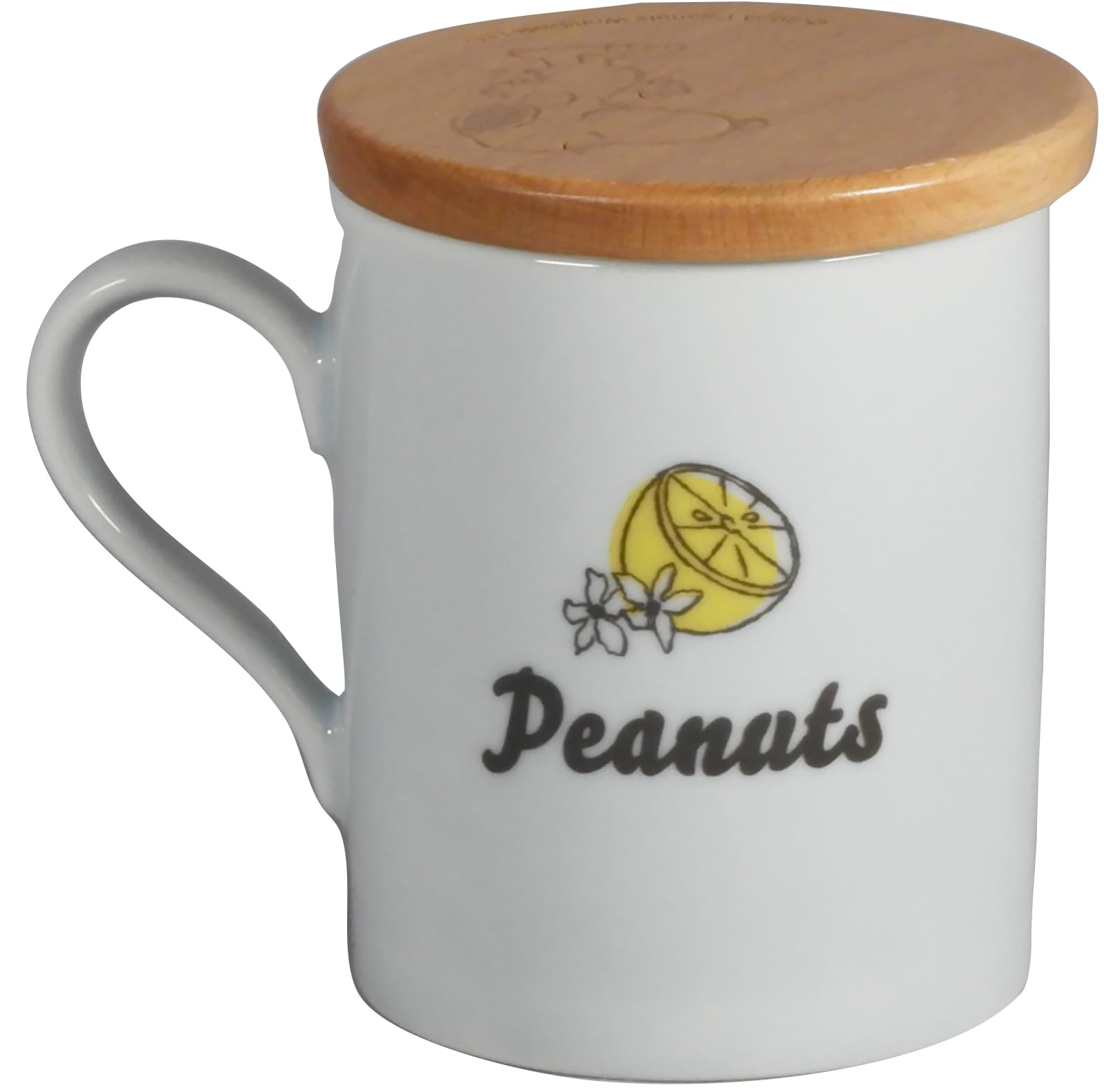 Amazon｜「 PEANUTS (ピーナッツ)」 スヌーピー マグカップ 蓋 兼木製