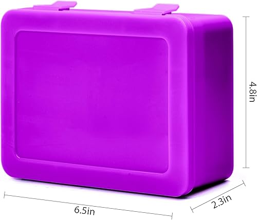 Miniatura 5 de Caja de almacenamiento organizadora de baterías, soporte para 24* AA, 30 pilas AAA (bolsa no incluye baterías) (morado)