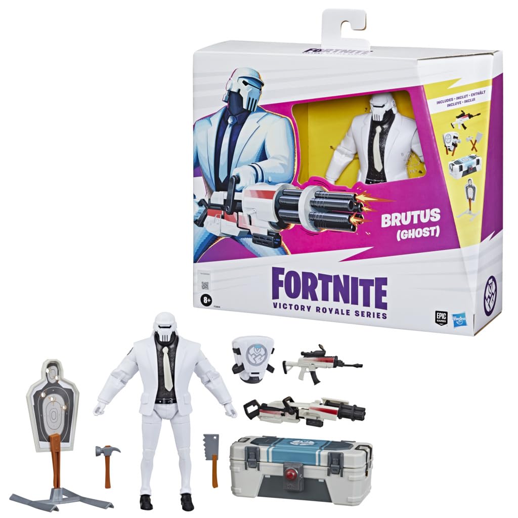 Fortnite Victory Royale Series Brutus (Ghost) Deluxe Pack - Personaggio d'azione da collezione con accessori, a partire da 8 anni da 6"