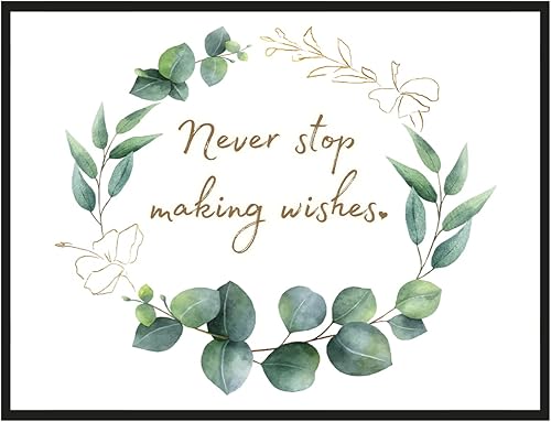 Never Stop - Decoración artística de pared con citas inspiradoras, carteles motivacionales minimalistas, arte de pared motivacional para gimnasio,