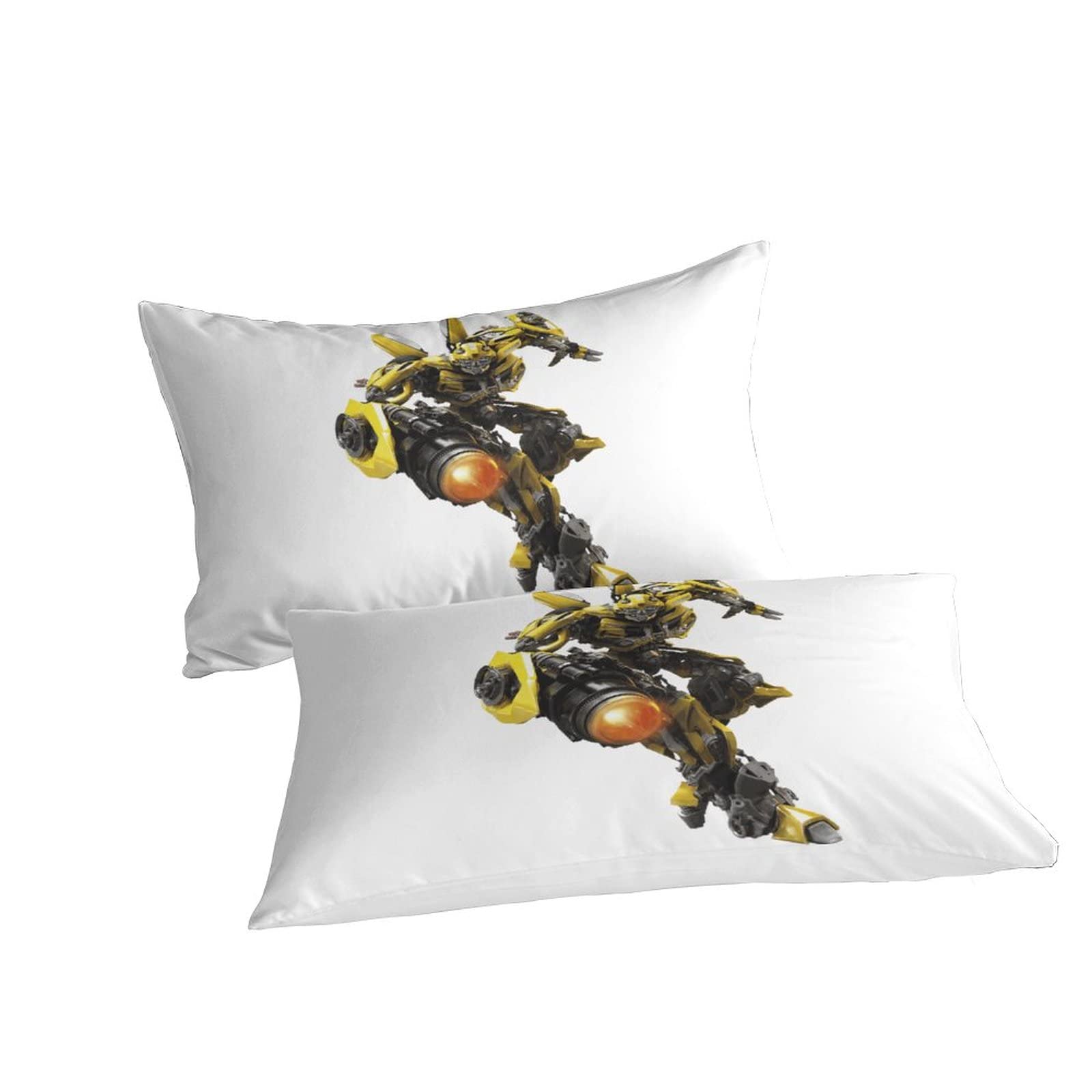 EKENOZ Wall-E Housse De Couette 2 Pièces Microfibre Avec Fermeture Éclair Ensemble De Literie Robot Housses De Couettes Parure De Lit Pour Enfants Adultes Single(135x200cm