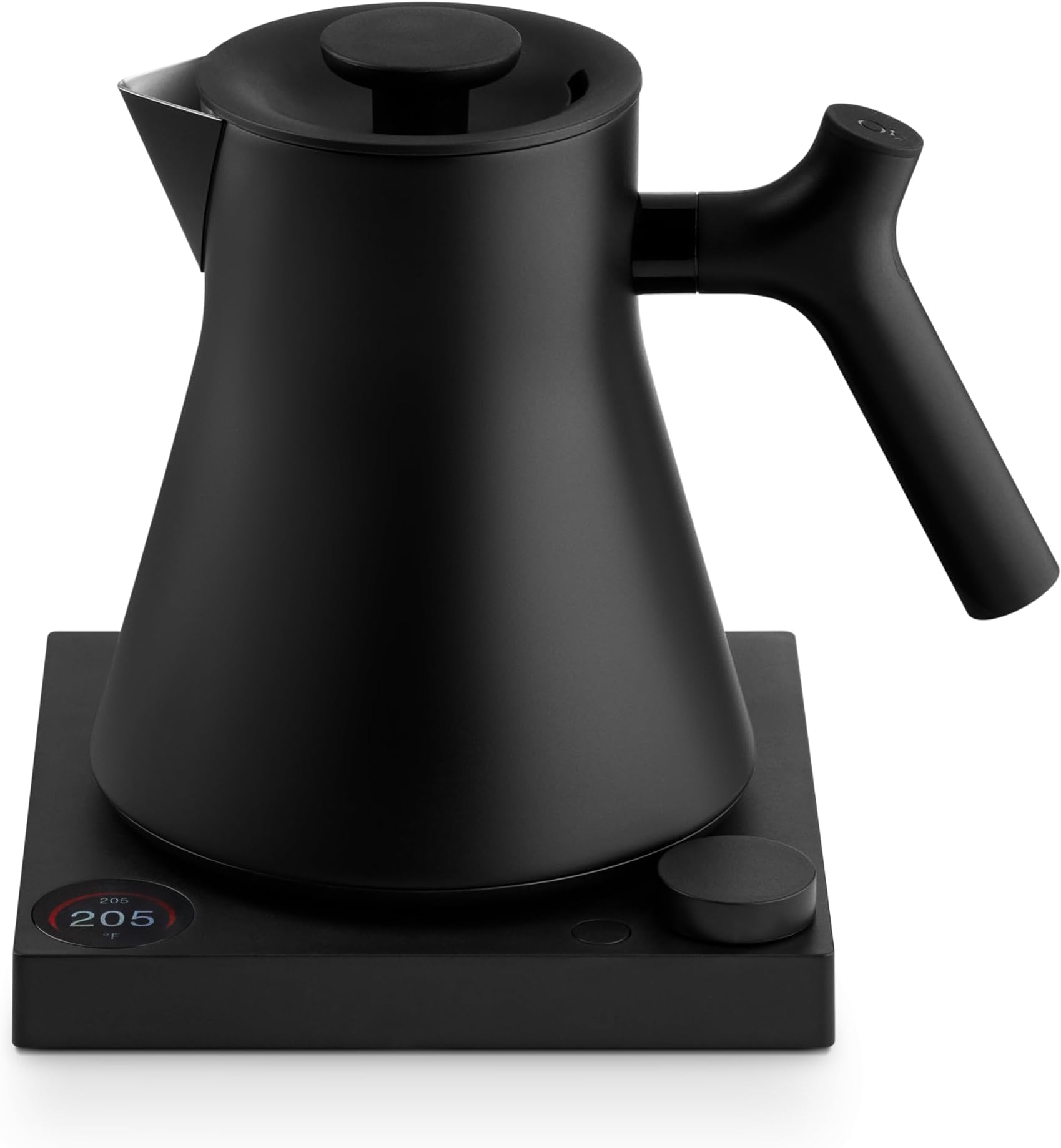 Corvo EKG Pro Electric Tea Kettle - Quick Heating, Precise Temperature Control Electric Kettle, Scheduling, Built-in Brew Timer for Boiling Water - Matte Black - 0.9 Liter