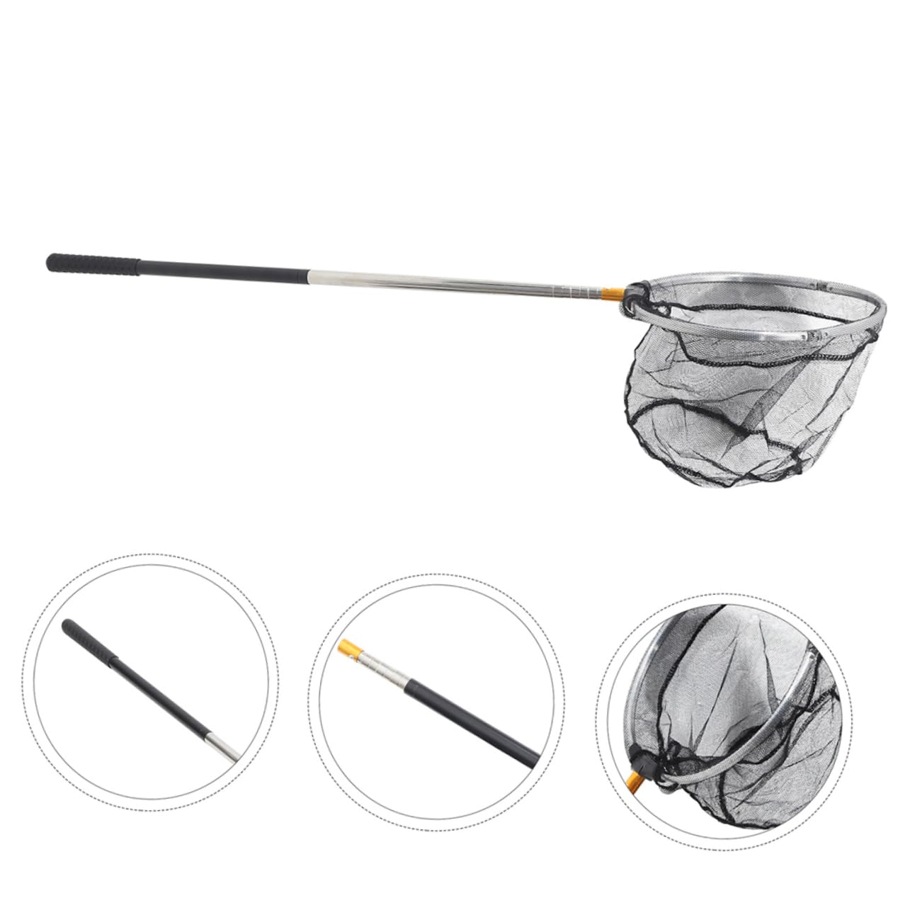 YARNOW Filet de Copie pour Enfants Poteau d'épuisette Filets de pêche pour la pêche Filet de pêche Portable Fournitures de pêche Filet à Filet de pêche à la Carpe