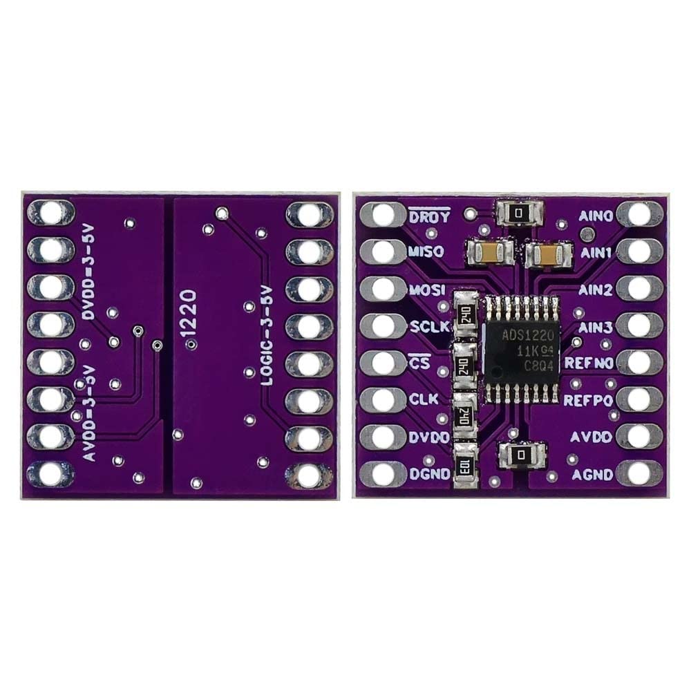 ADC Modul, DC 3V-5V ADS1220 24Bit ADC Module SPI AD Converter Analog to Digital Signal Convert Module