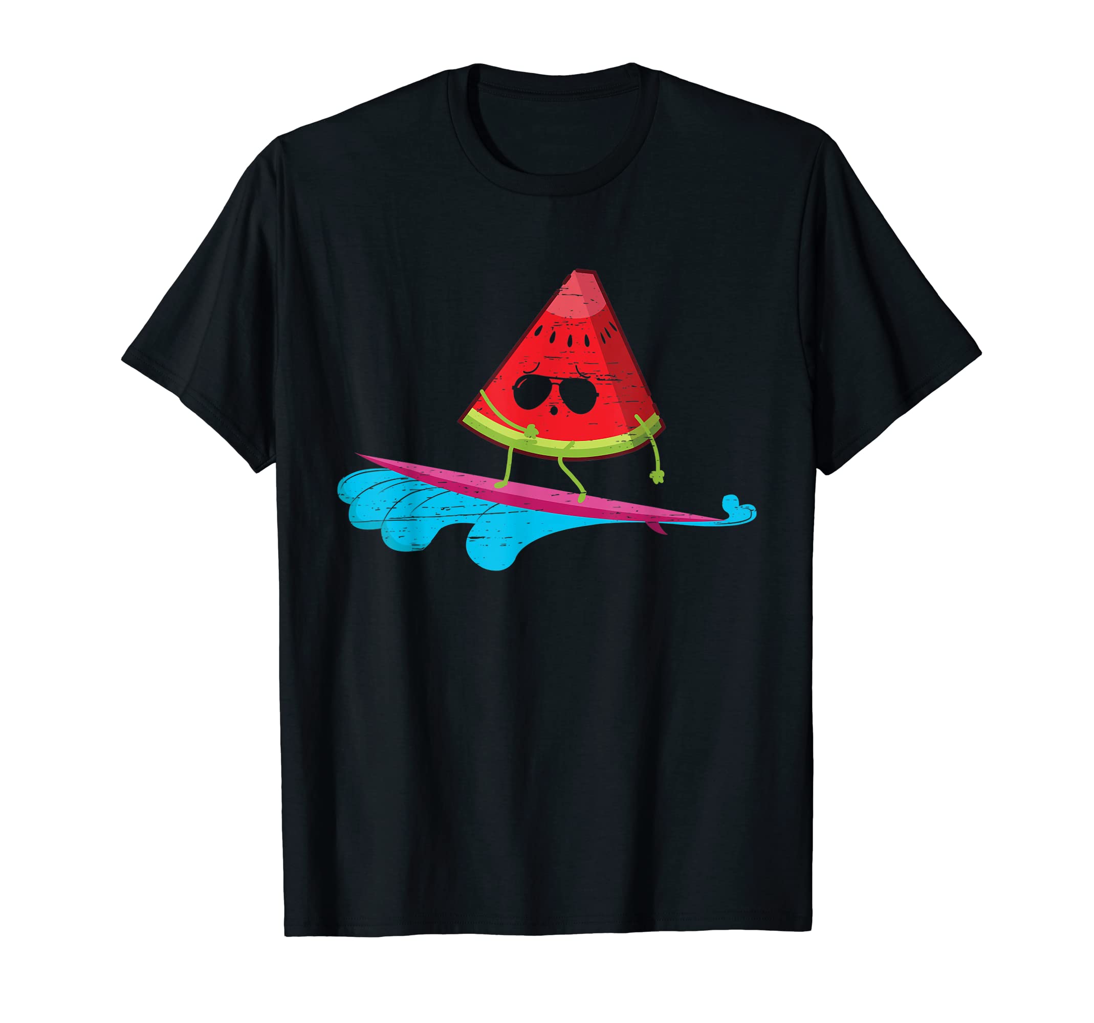 Watermelon ClothingsSurfing Watermelon Surfer Surfboard Seedless Berry T-Shirt