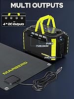 Vista 3 de MARBERO Solar Generator 150W Peak 150Wh Portable Power Station with Solar Panel Included Camping Power Supply with AC Outlet DC USB Ports for
