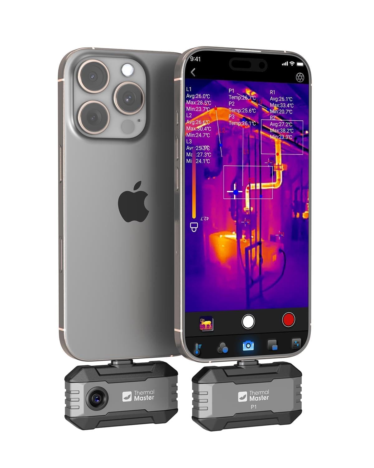 Thermal Camera for USB-C iPhone and Android, P1 Thermal Imaging Camera with 320×240 X³ IR Resolution, -4℉ to 1112℉, 160×120 Infrared Camera (iOS and Android)-image-37