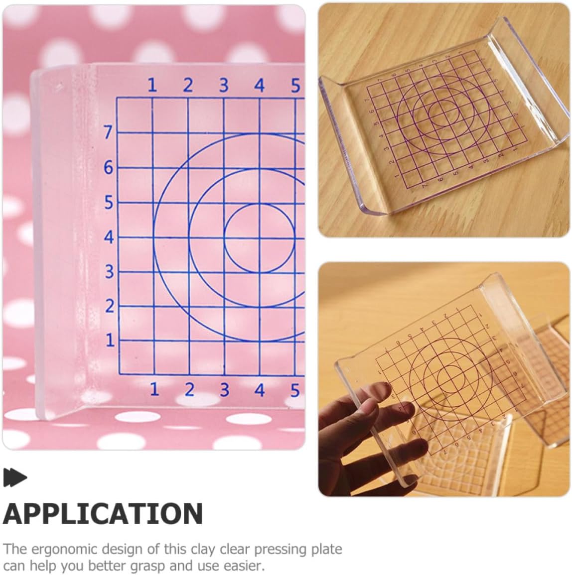 Plastic Clay Pressing Plate for DIY Sculpting and Modeling Work
